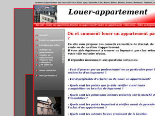 Aperçu visuel du site http://www.louer-appartement-pas-cher.com