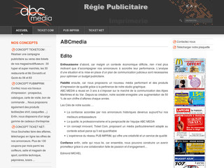 Aperçu visuel du site http://www.abcmedia.fr/