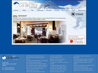 Aperçu visuel du site http://www.hotel-skidor.com