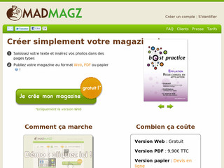 Aperçu visuel du site http://www.madmagz.com