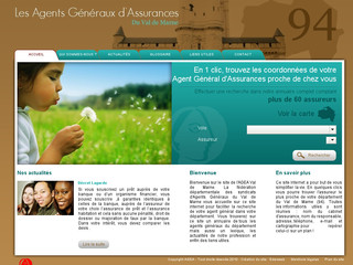 Aperçu visuel du site http://www.assurancevaldemarne.fr
