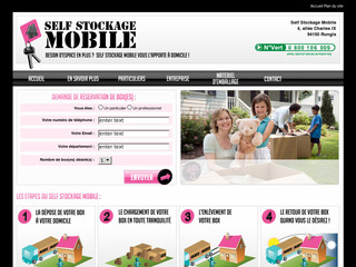 Aperçu visuel du site http://www.self-stockage-mobile.com