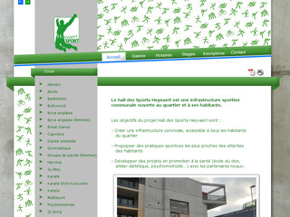 Aperçu visuel du site http://heyvaertsport.be/