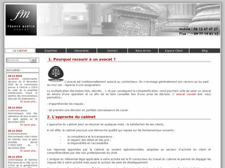 Aperçu visuel du site http://www.martin-avocat.fr