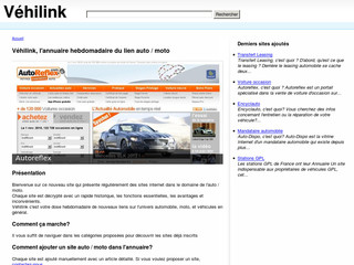 Aperçu visuel du site http://www.vehilink.fr