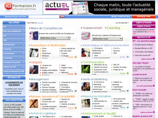 Aperçu visuel du site http://www.iciformation.fr/