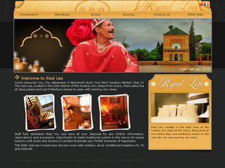 Aperçu visuel du site http://www.riadlea.com