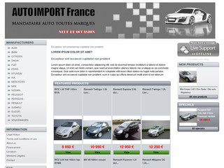 Auto-import-france.fr - Vente de voitures neuves et d'occasion toutes marques