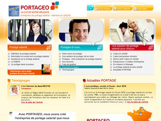 Aperçu visuel du site http://www.portageo.fr