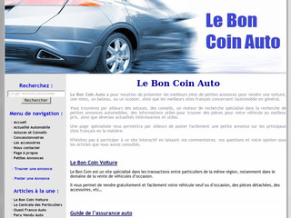 Aperçu visuel du site http://www.coin-auto.eu/