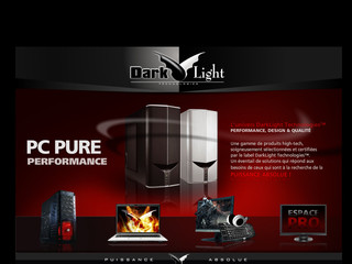 Aperçu visuel du site http://www.darklight-technologies.com