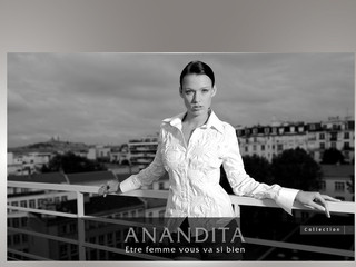 Aperçu visuel du site http://www.anandita.fr