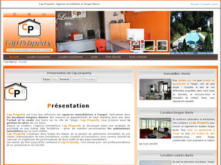 Aperçu visuel du site http://www.cap-property.com