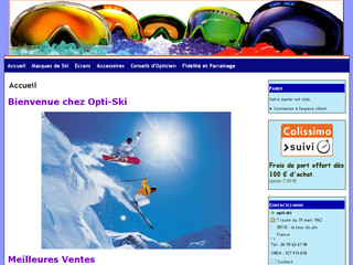 Aperçu visuel du site http://www.opti-ski.fr