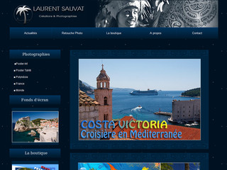 Aperçu visuel du site http://www.laurentsauvat.com