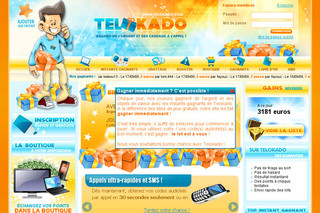 Aperçu visuel du site http://www.telokado.com