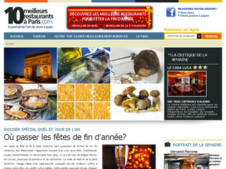 Aperçu visuel du site http://www.10-meilleurs-restaurants-paris.com
