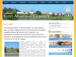 Aperçu visuel du site http://www.st-martin-destreaux.fr