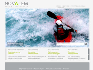 Aperçu visuel du site http://www.novalem.fr