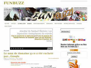 Aperçu visuel du site http://www.fun-buzz.com