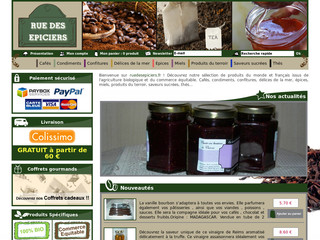 Aperçu visuel du site http://www.ruedesepiciers.fr