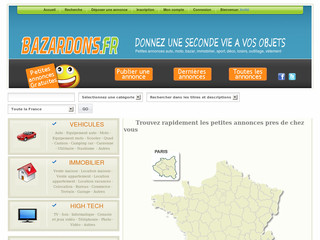 Aperçu visuel du site http://www.bazardons.fr