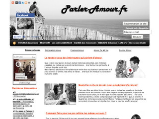 Aperçu visuel du site http://www.parler-amour.fr