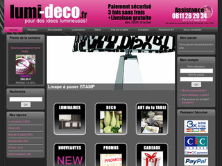Aperçu visuel du site http://www.lumi-deco.fr