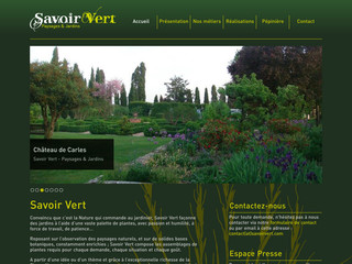 Aperçu visuel du site http://www.savoirvert.com/