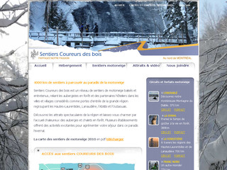 Aperçu visuel du site http://coureurdesbois.ca