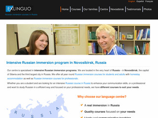 Aperçu visuel du site http://www.russianinsiberia.com