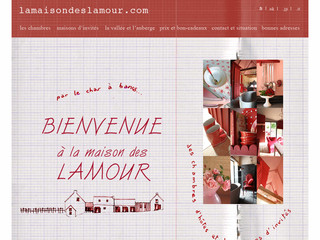 Aperçu visuel du site http://www.lamaisondeslamour.com