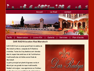 Aperçu visuel du site http://www.dar-radya.com