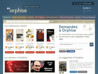 Librairie - vente de livres en ligne - Orphise.com