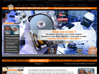 Aperçu visuel du site http://www.chronodisk-recuperation-de-donnees.fr/