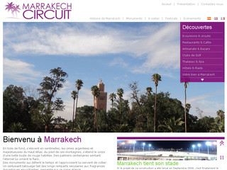 Aperçu visuel du site http://www.marrakech-circuit.com