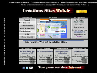 Creations-sites-web.fr - Sites Internet sur mesure
