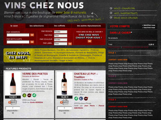 Aperçu visuel du site http://www.vinscheznous.com/