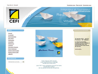 Aperçu visuel du site http://www.cefi.fr