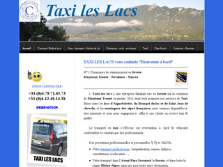 Aperçu visuel du site http://www.taxi-leslacs.com