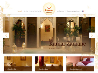 Aperçu visuel du site http://www.riad-marrakech-hammam.com