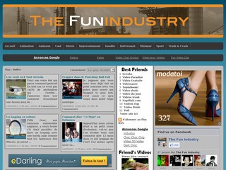 Aperçu visuel du site http://www.thefunindustry.com