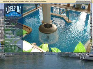 Aperçu visuel du site http://www.adelphia-hotel.com
