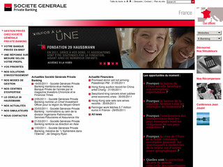 Aperçu visuel du site http://www.privatebanking.societegenerale.fr
