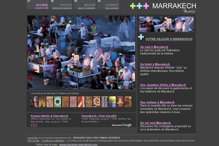 Aperçu visuel du site http://www.tourisme-marrakech.com