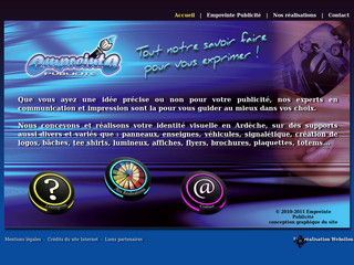 Aperçu visuel du site http://www.impression-numerique-ardeche.com