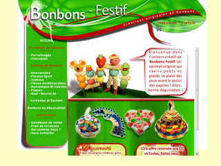 Aperçu visuel du site http://www.bonbons-festif.com
