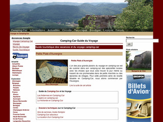 Aperçu visuel du site http://www.voyage-campingcar.com