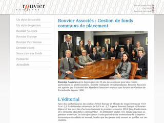 Aperçu visuel du site http://www.rouvierassocies.com