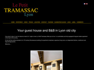 Aperçu visuel du site http://www.lepetittramassac.fr